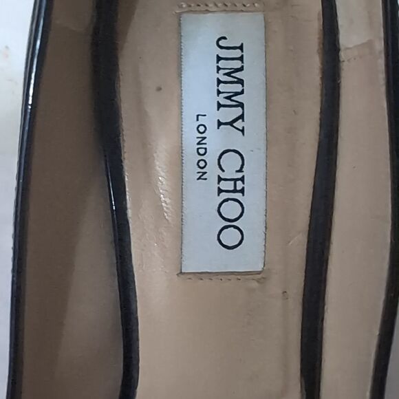 Jimmy Choo black patent wedge platform Pump shoes size Size 38.5 - Picture 4 of 16